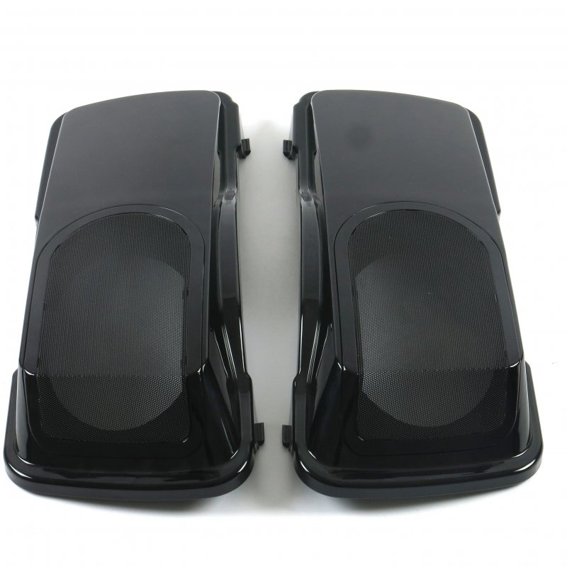 Black 6x9 Speaker Saddlebag Lids for  Touring 1993-2013